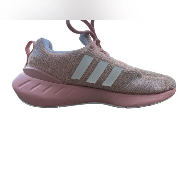 Girl's Shoes Adidas Originals Kids Size 4 Swift Run 22 Pink/White - Picture 5 of 6